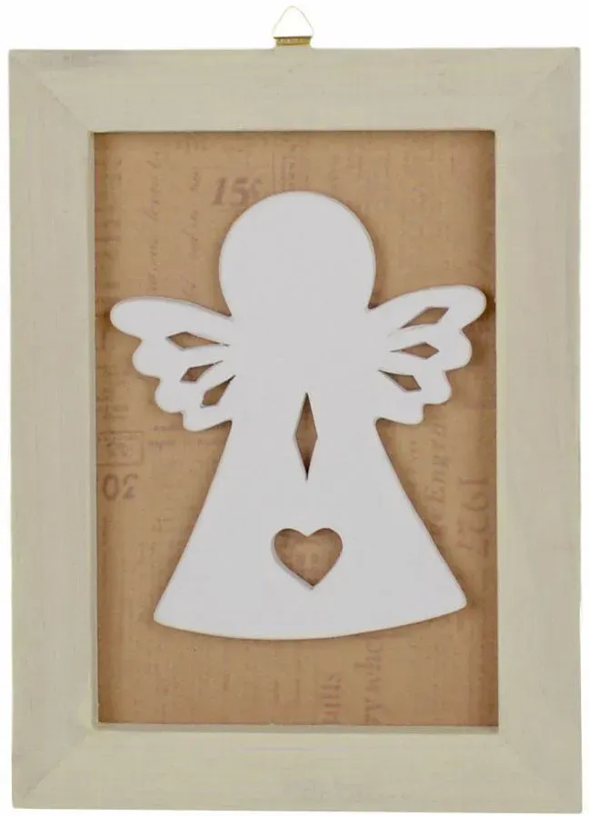 Ramka do powieszenia Z ANIOŁKIEM mała 32230 wielokolorowa