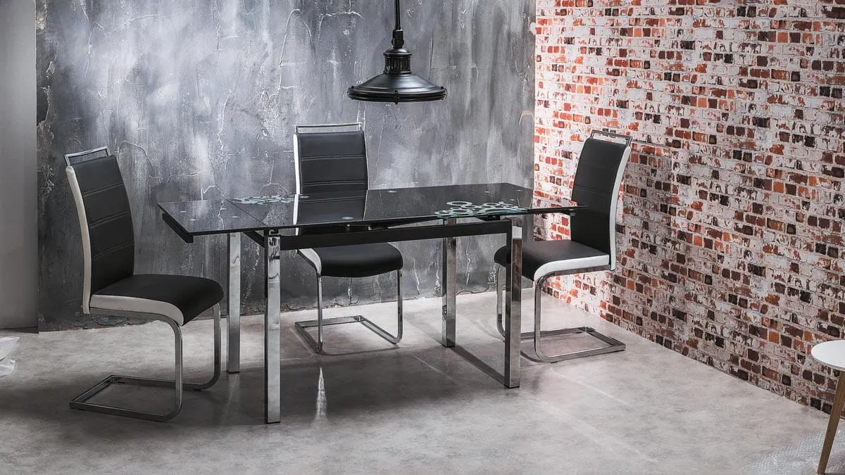 Krzesło tapicerowane H-441 ekoskóra czarne - H441CZ