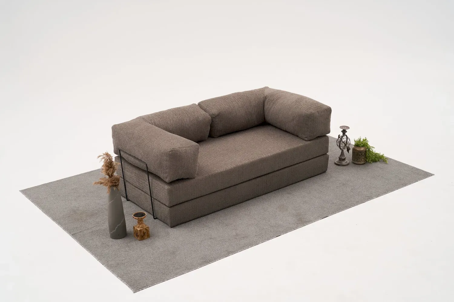 Sofa 3-osobowa rozkładana COMFORT szara - ASI_825BLC5218
