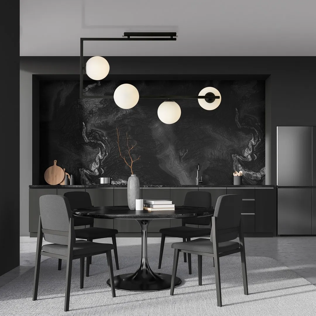 Lampa sufitowa SOMA Czarny,Złoty 1291/4 - 1291/4