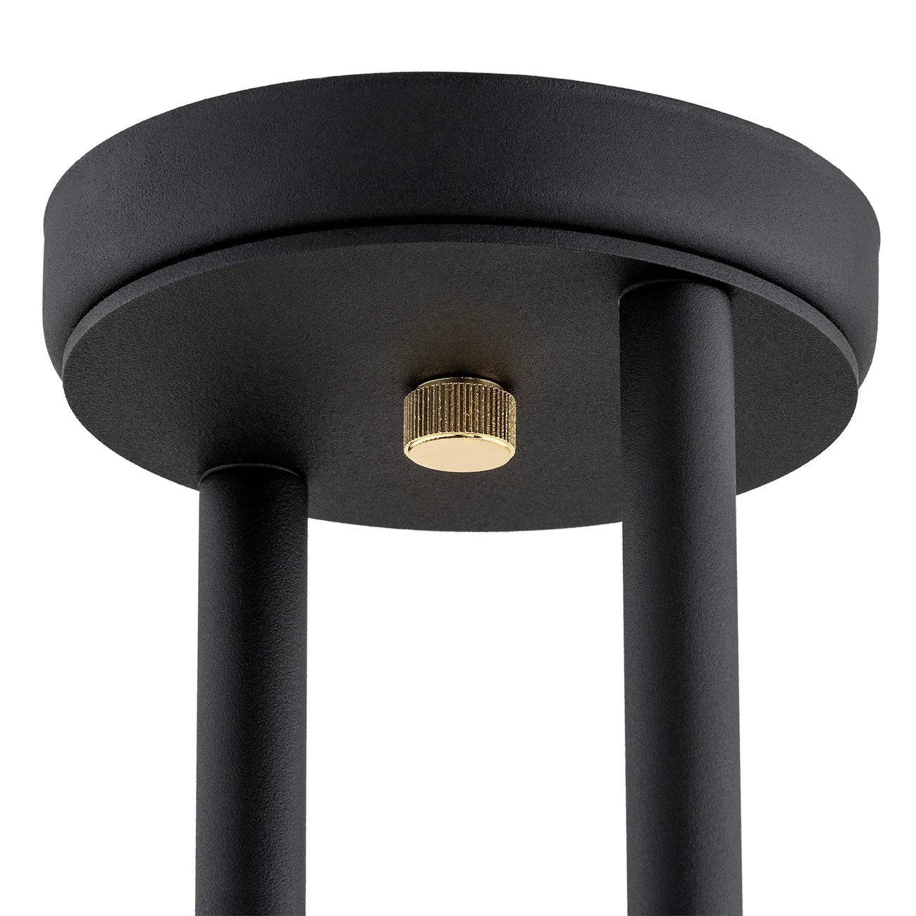 Lampa wisząca MORITZ czarna mosiądz opal 67x50cm - 1739