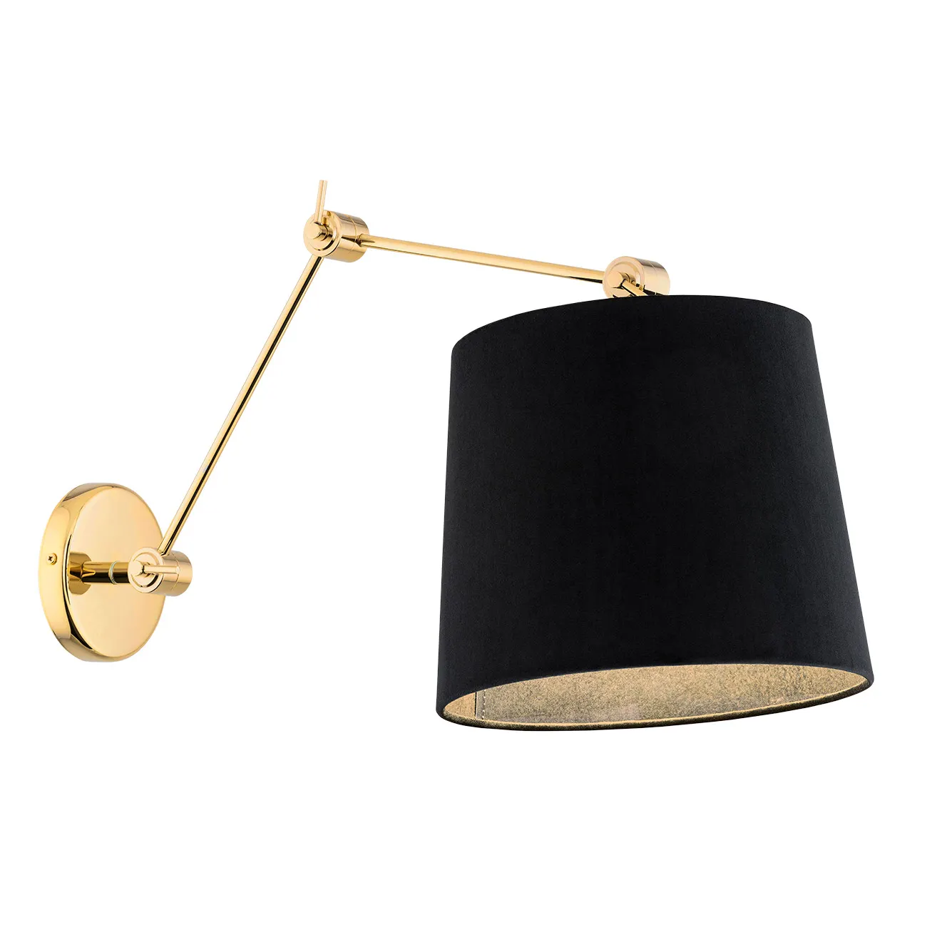 Kinkiet ZAKYNTOS PLUS metalowy złoty czarny regulowany 75cm - 4898