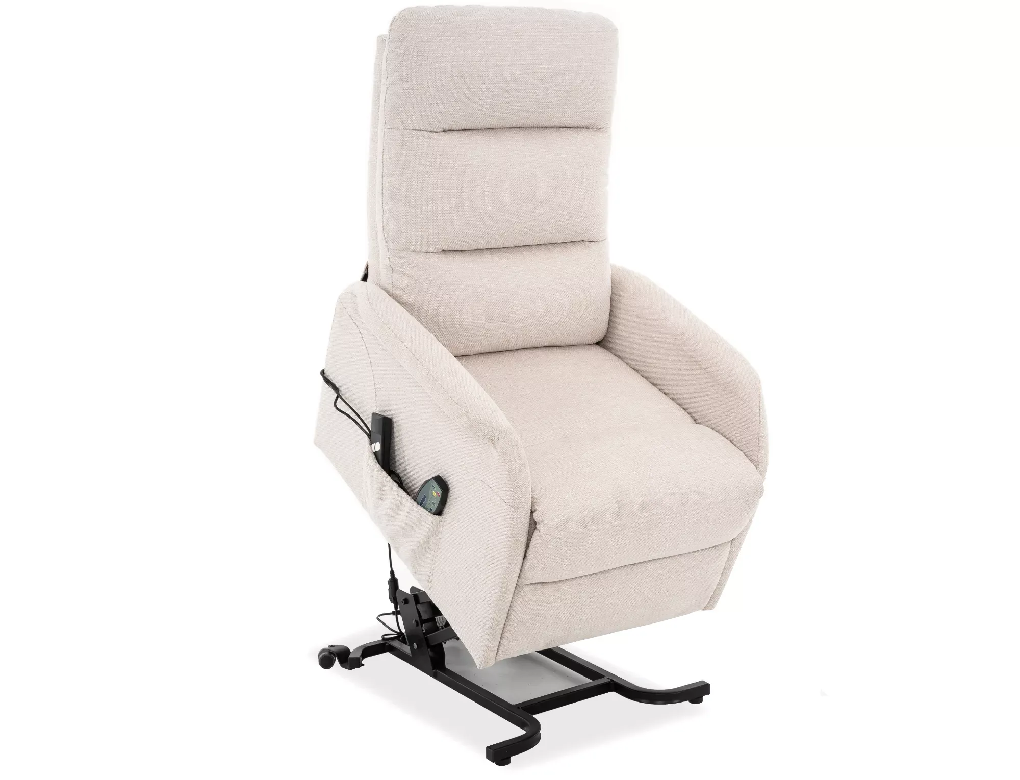 Fotel elektryczny masujący JUPITER M BREGO z funkcją pionizacji jasnobeżowy - JUPITERMBRJBE22