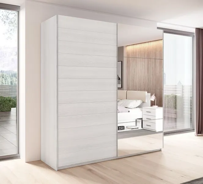 Szafa GALAXY 68 przesuwna 2-drzwiowa z lustrem abisko ash 220x210x61cm Szafa GALAXY 68 przesuwna 2-drzwiowa z lustrem abisko ash 220x210x61cm