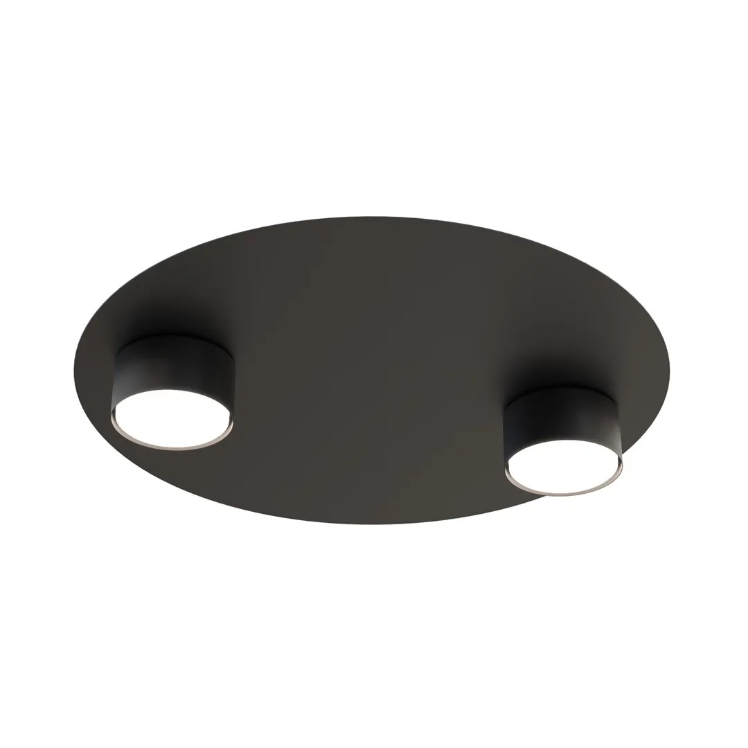 Lampa sufitowa BOLX 2 plafon czarna