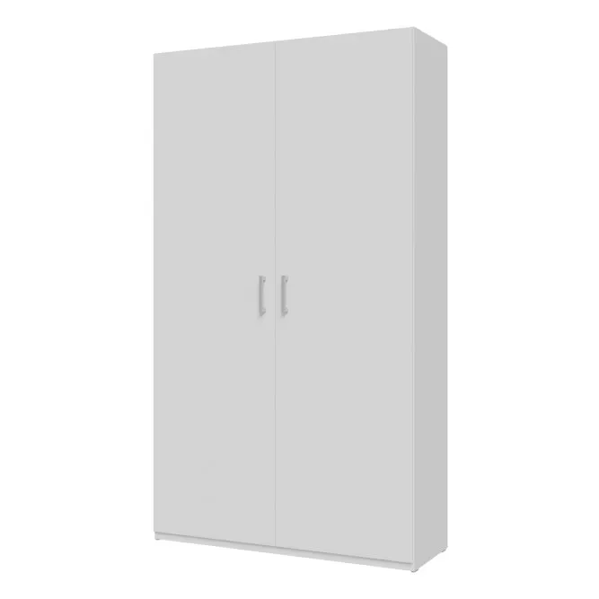 Szafa 2-drzwiowa HOME NOOK 2 drążki i półki 120cm biała - HMNS922-120