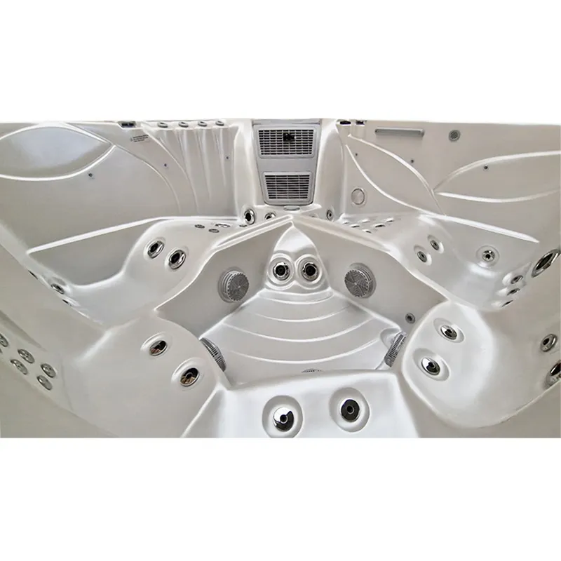 Jacuzzi ogrodowe 5-os. z hydromasażem SPA-561 210x210 cm biały/antracyt - HS_SPA561-2700