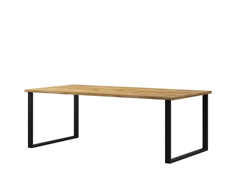 Stół drewniano-metalowy HALLE 200x100 dąb Wotan