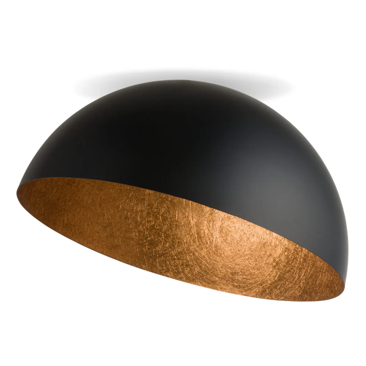 Plafon SFERA 50 czarno-miedziany