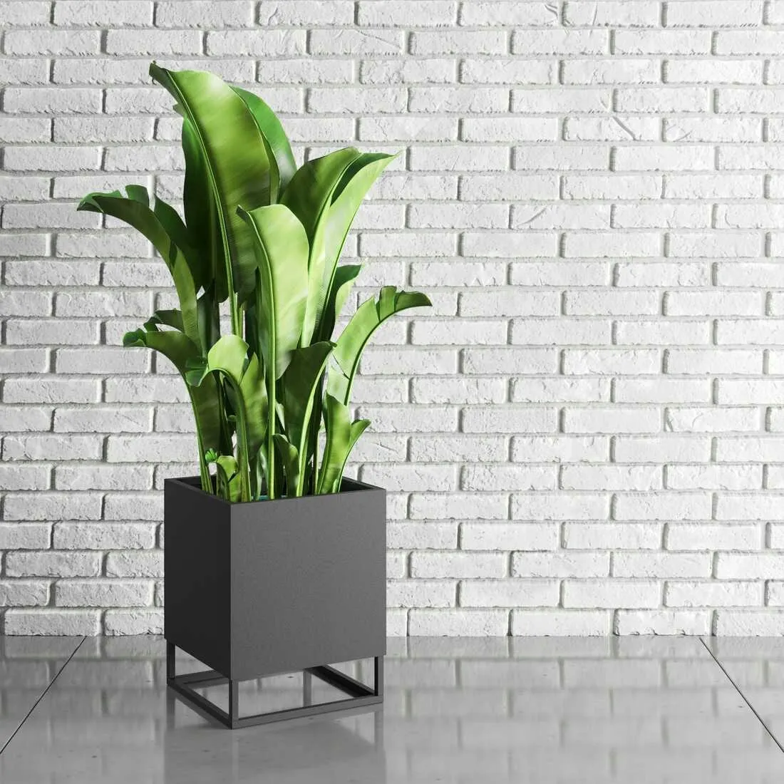 DONICZKA-osłonka na donice metalowa BORDEAUX S czarna - LD_TZ000035