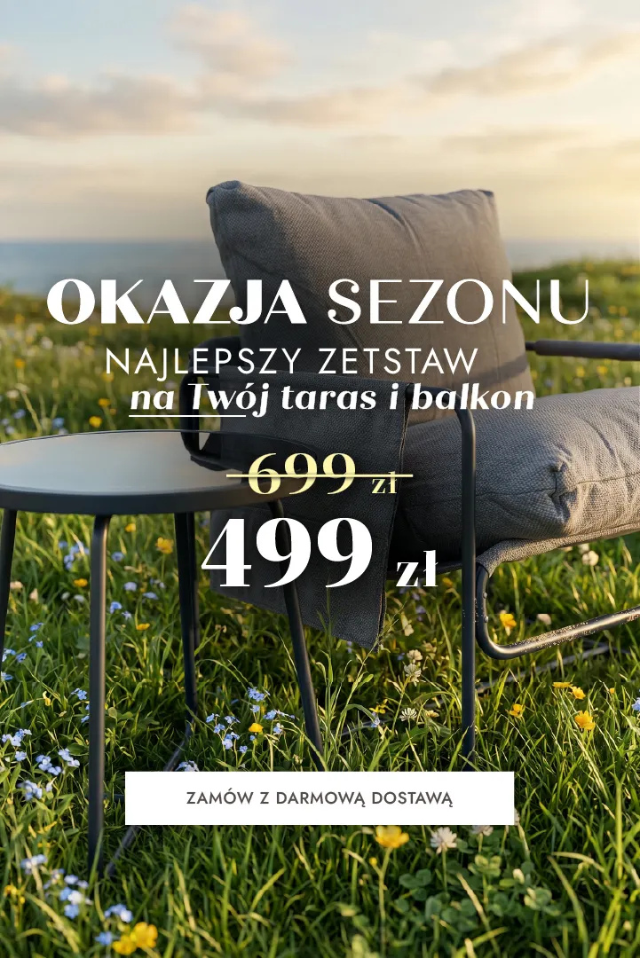 fotel ogrodowy, poduszka na krzesło, metalowy stelaż, trawa, na zewnątrz