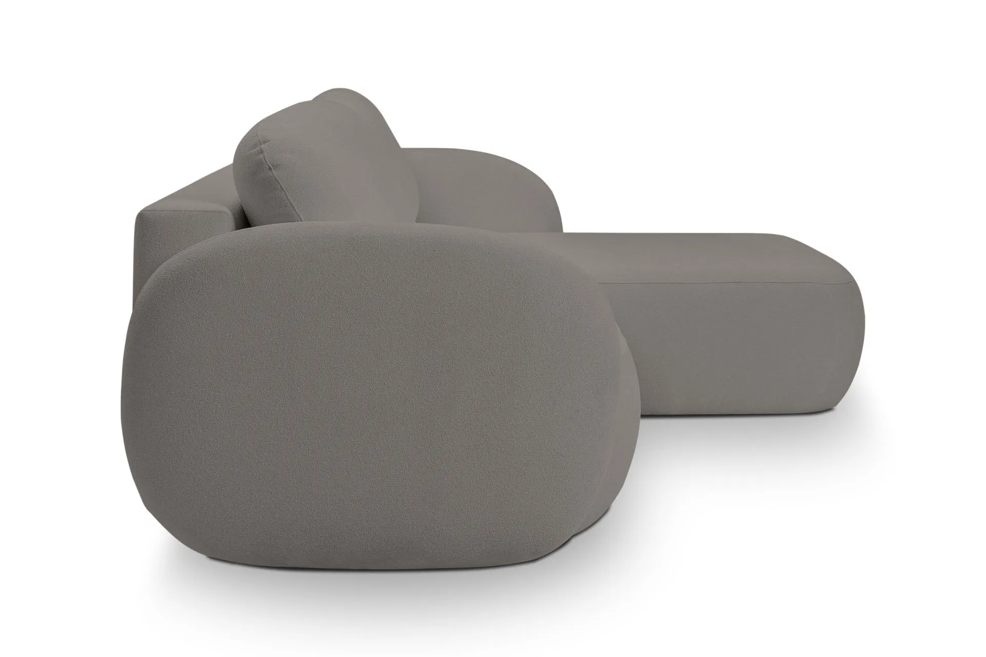 Narożnik rozkładany z pojemnikiem OLIO SICURIO 248 cm prawostronny ciemnoszary - OLIO_NAR_SICURIO75_P