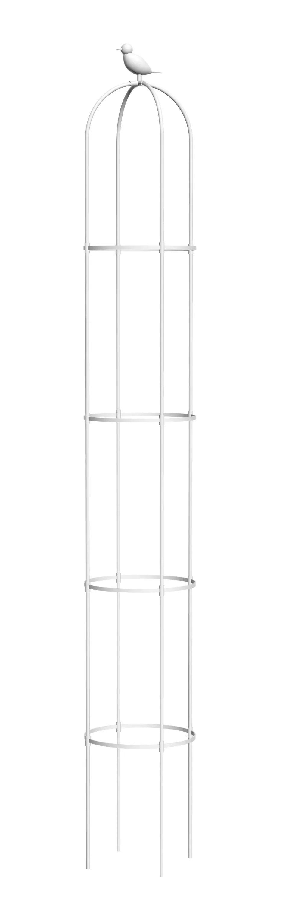 Metalowa pergola na róże CULTIVO 210 cm biała