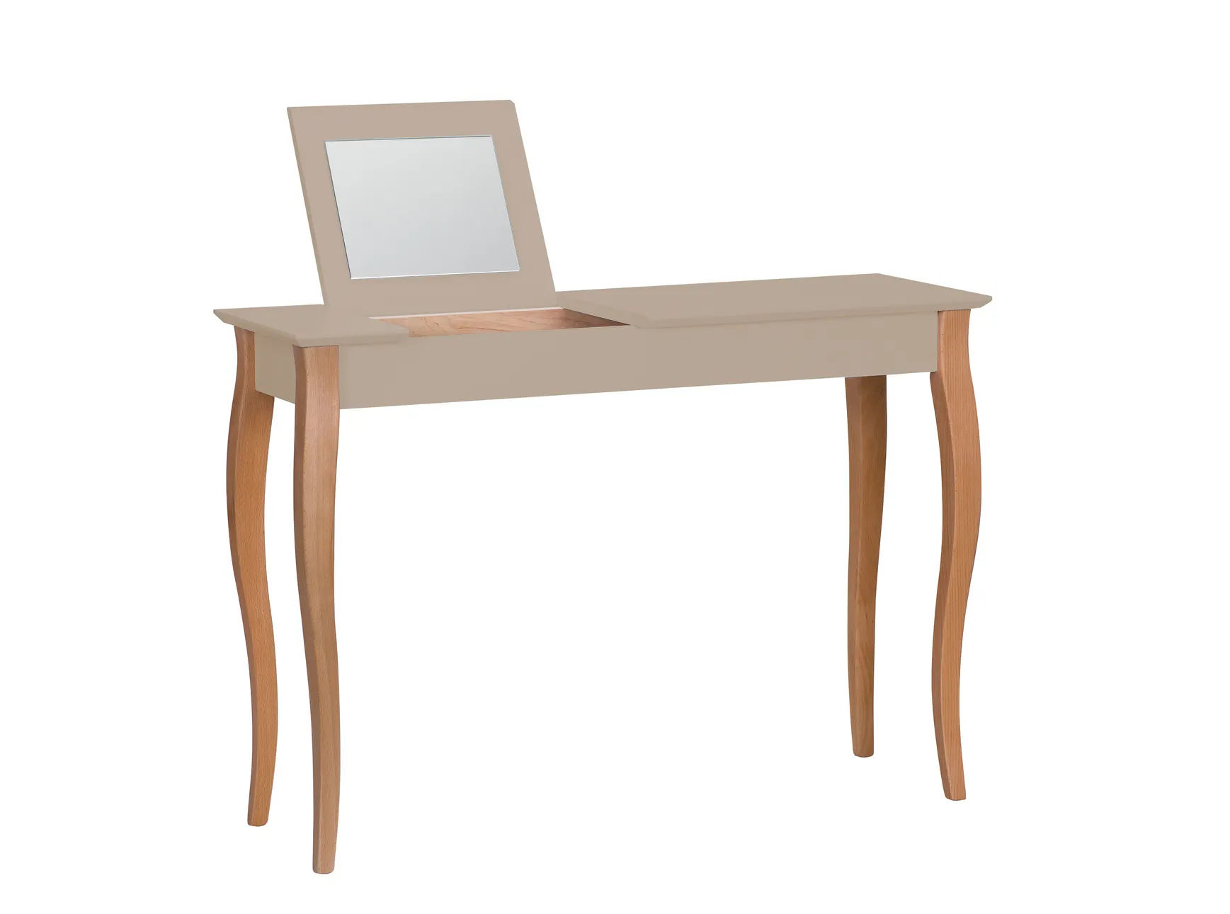 Toaletka z lustrem LILLO 105x35cm jasnoszary naturalny