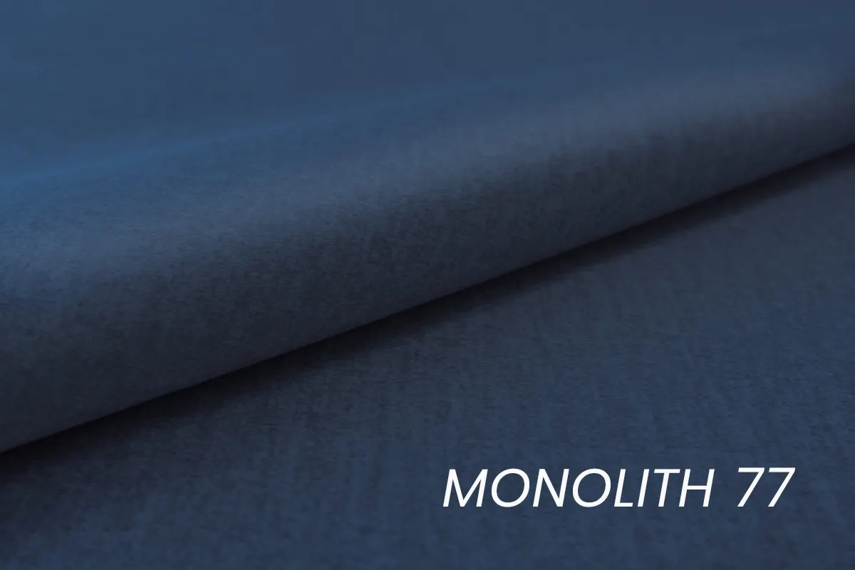 Narożnik lewostronny ANNABELLE L regulowane zagłówki srebrne nogi Monolith 77 granatowy - B_165781