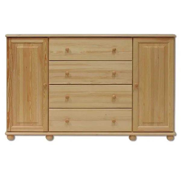 KD123 komoda S156 W100 G47 sosna surowy DREWMAX