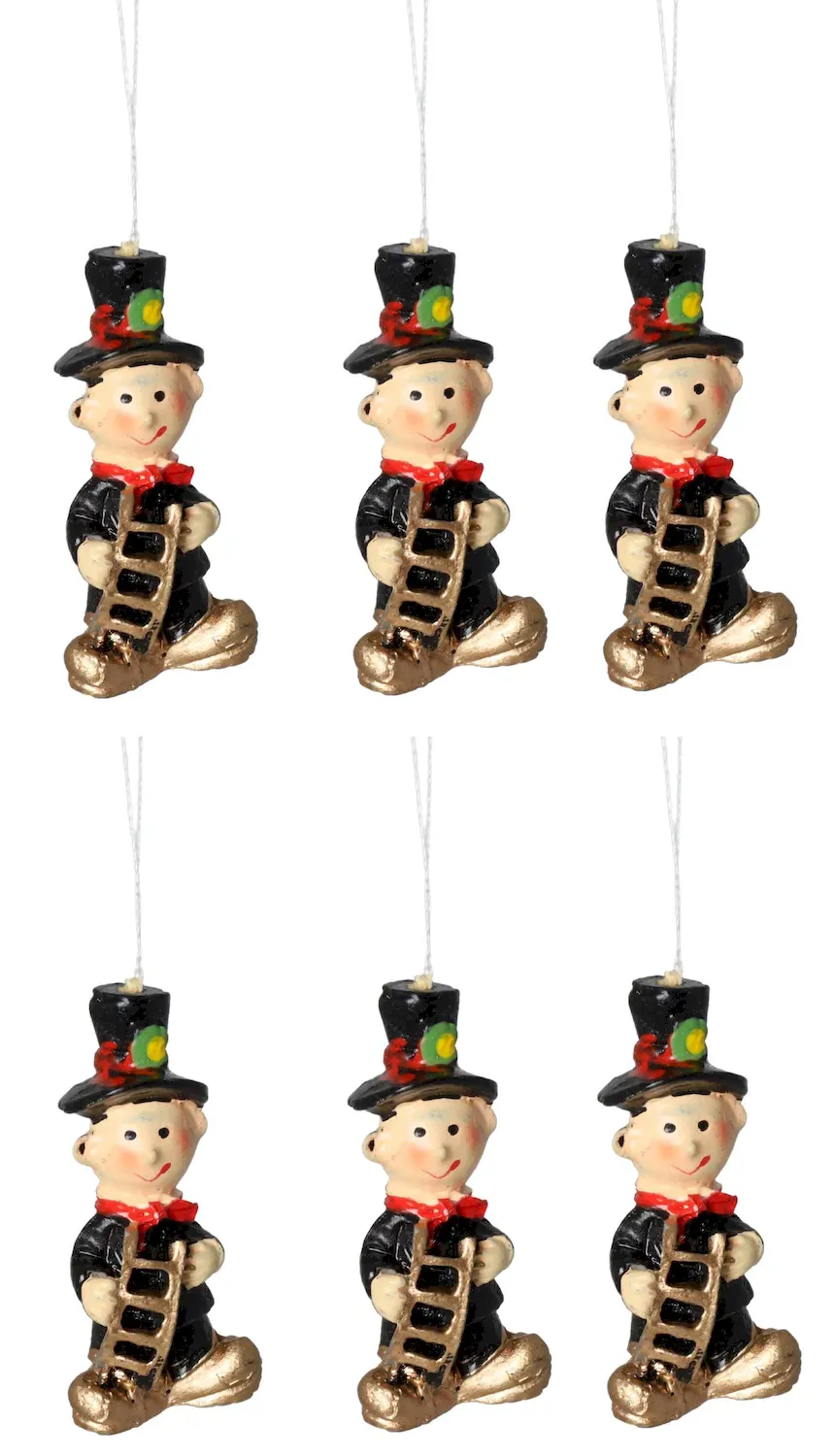 Komplet 6 zawieszek KOMINIARZ 5479 wielokolorowe Komplet 6 zawieszek KOMINIARZ 5479 wielokolorowe