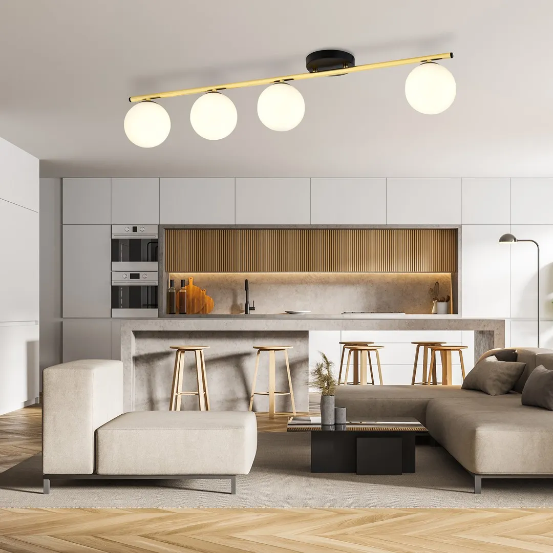 Lampa sufitowa MONZA Czarny,Złoty 1252/4 - 1252/4