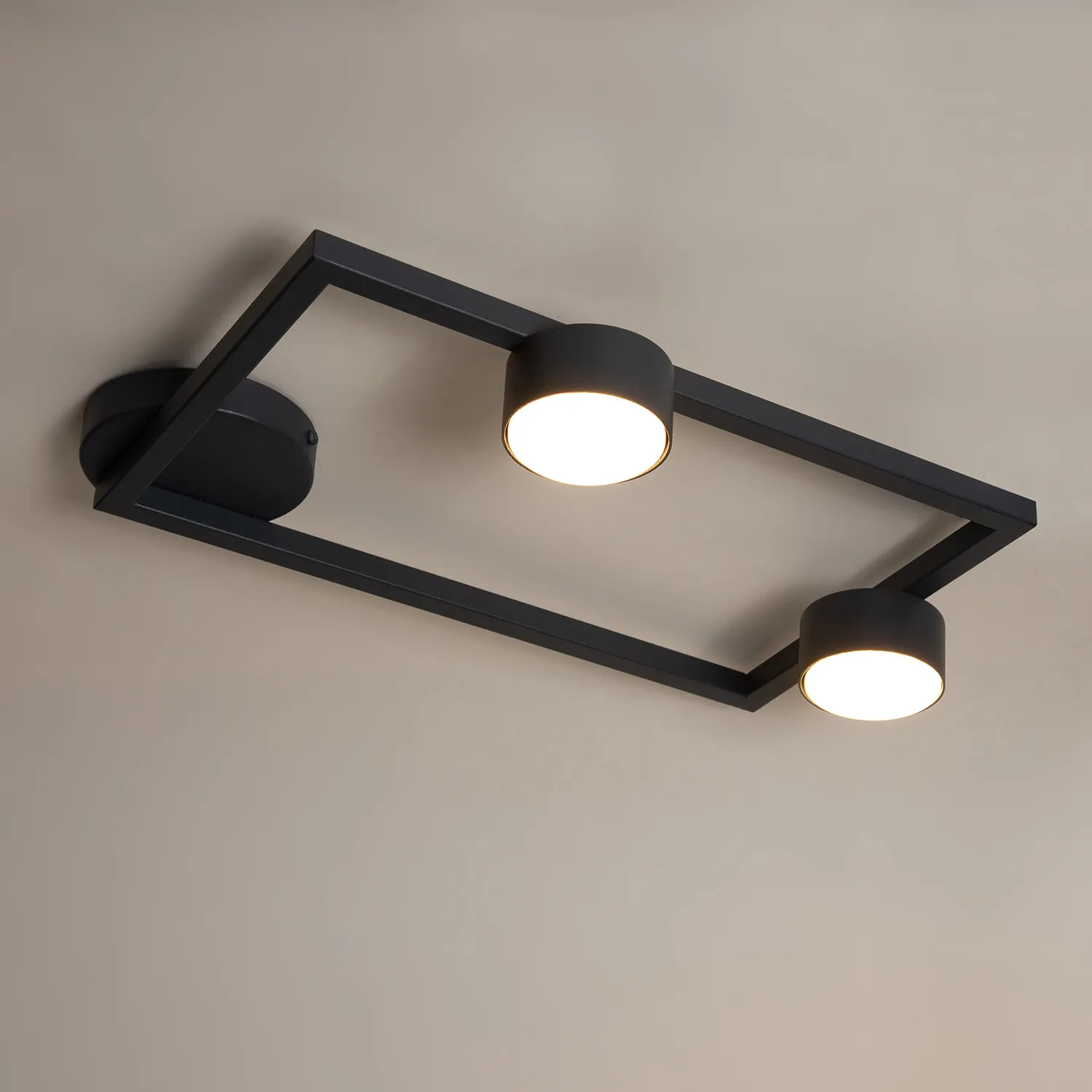 Plafon stalowy FRAME 2 czarny - SI_41277