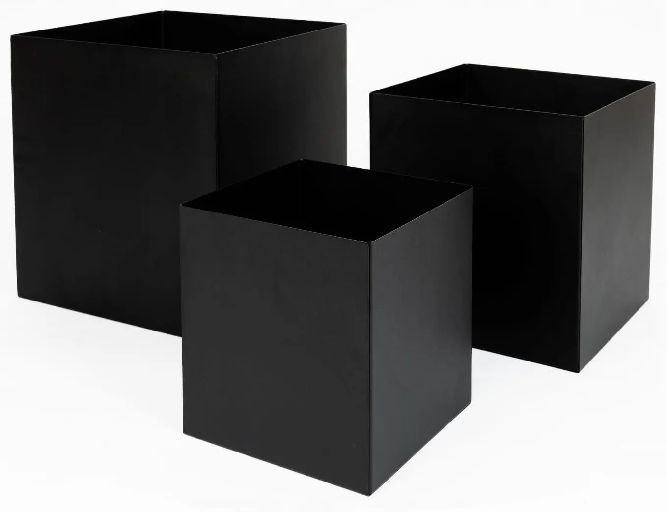 DONICZKA-osłonka na donice metalowa VANNES M czarna - LD_TZ000112