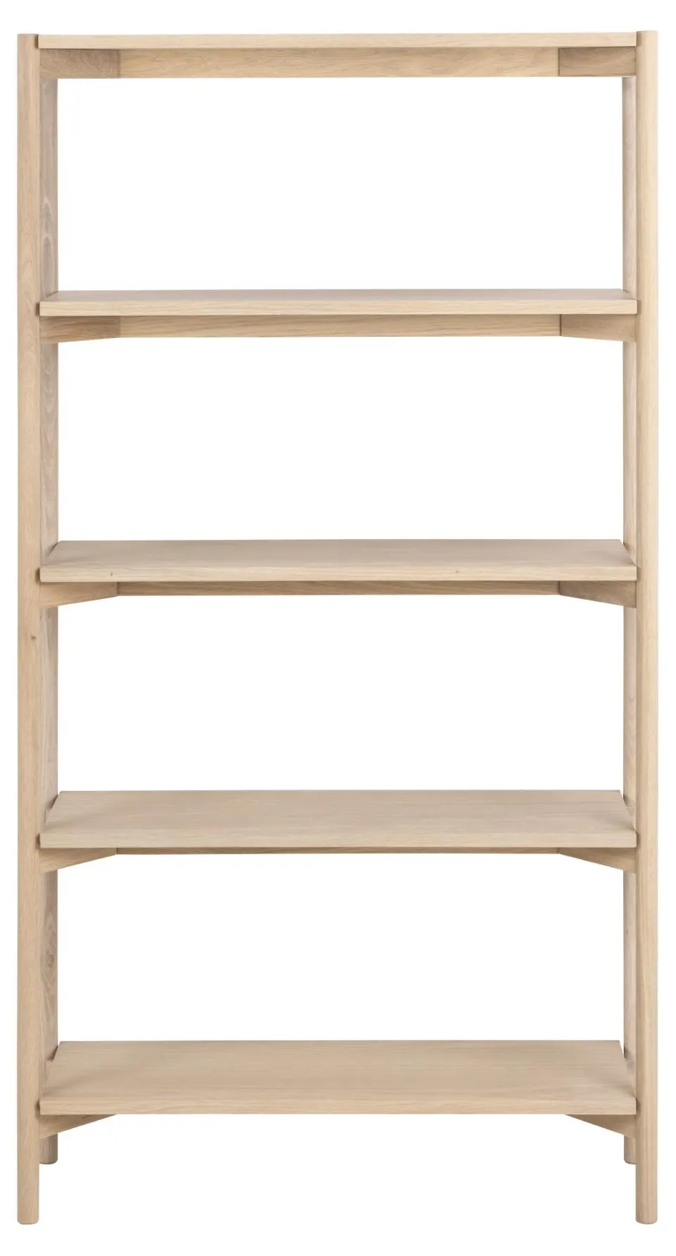 Regał wysoki NORTH fornir dębowy bielony, olejowany 86x30x160 - 0000099905