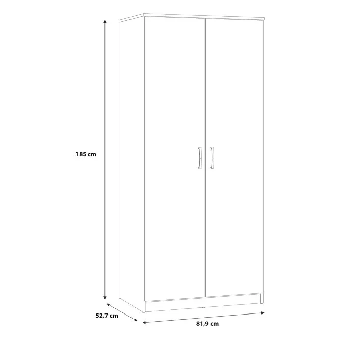 Szafa ubraniowa NIKO Dąb Artisan NIKS80-D78 FORTE - NIKS80-D78