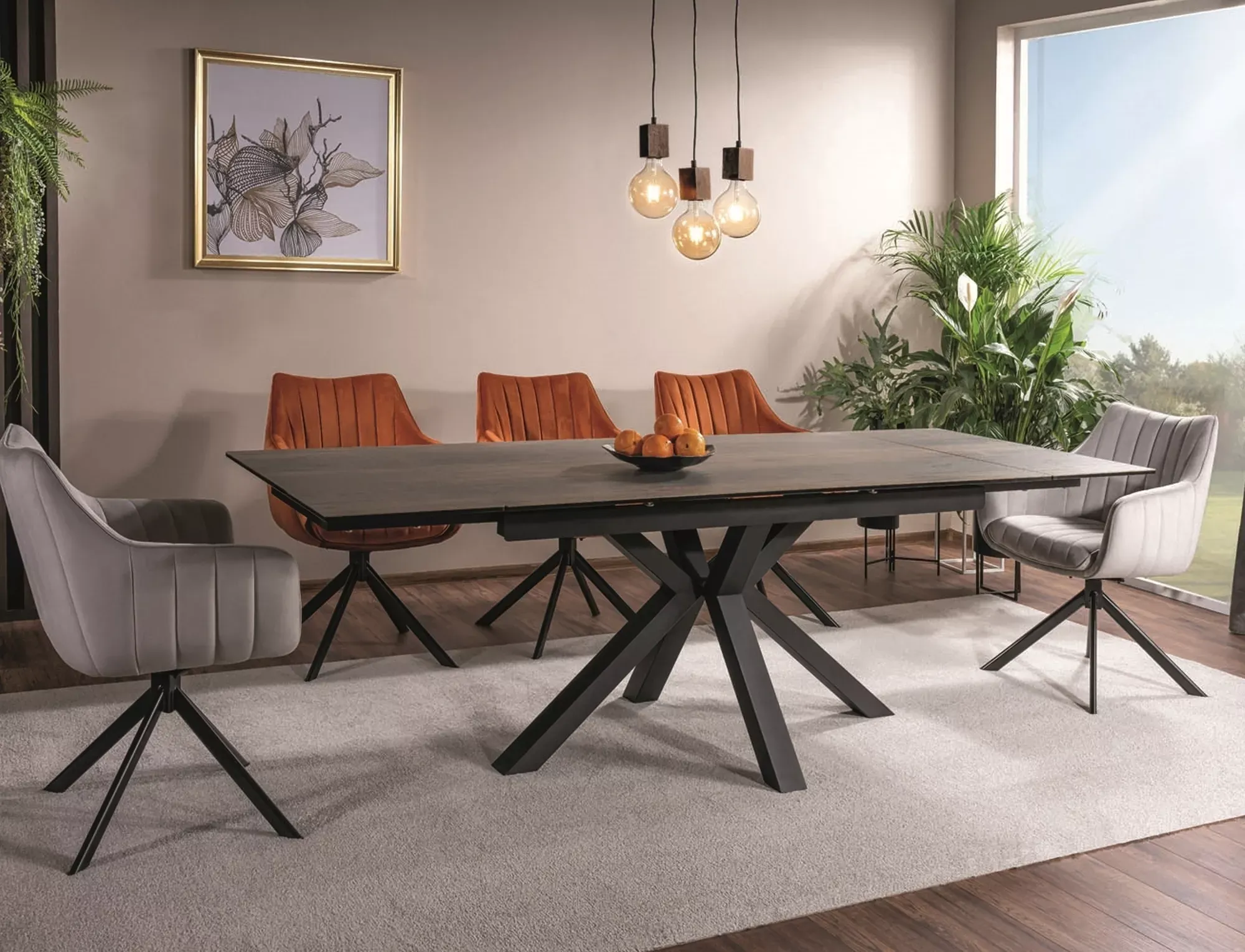 Krzesło obrotowe 180° AZALIA VELVET Bluvel 03 jasny szary czarny stelaż - AZALIAVCJSZ