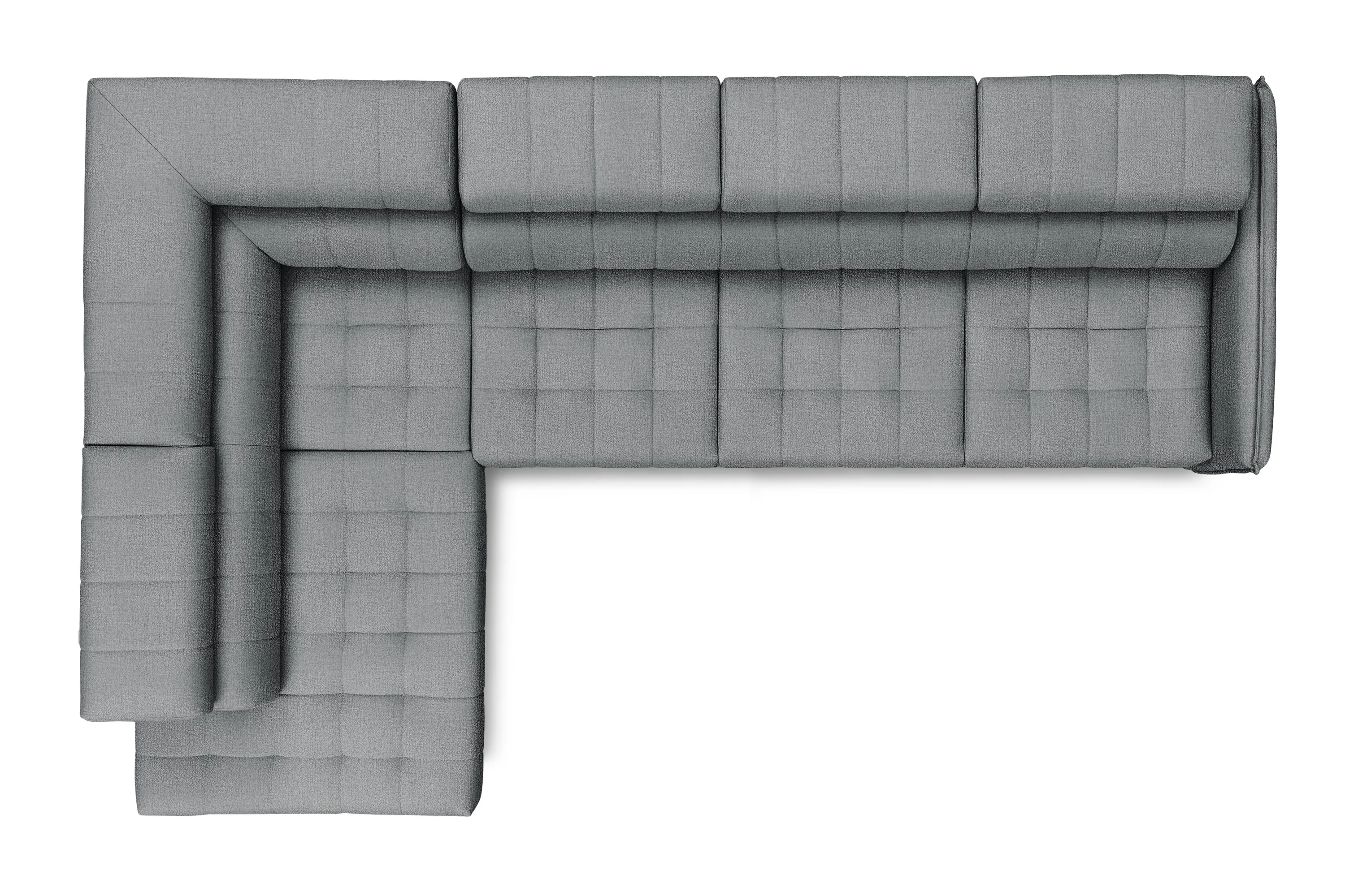 Narożnik lewostronny ELARIAS MAXI regulacja zagłówka i podłokietników tkanina Perfect harmony 85 szary - B_168607