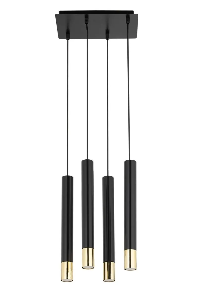 SOPEL GRAND 4 czarny/złoty lampa wisząca SOPEL GRAND 4 czarny/złoty lampa wisząca