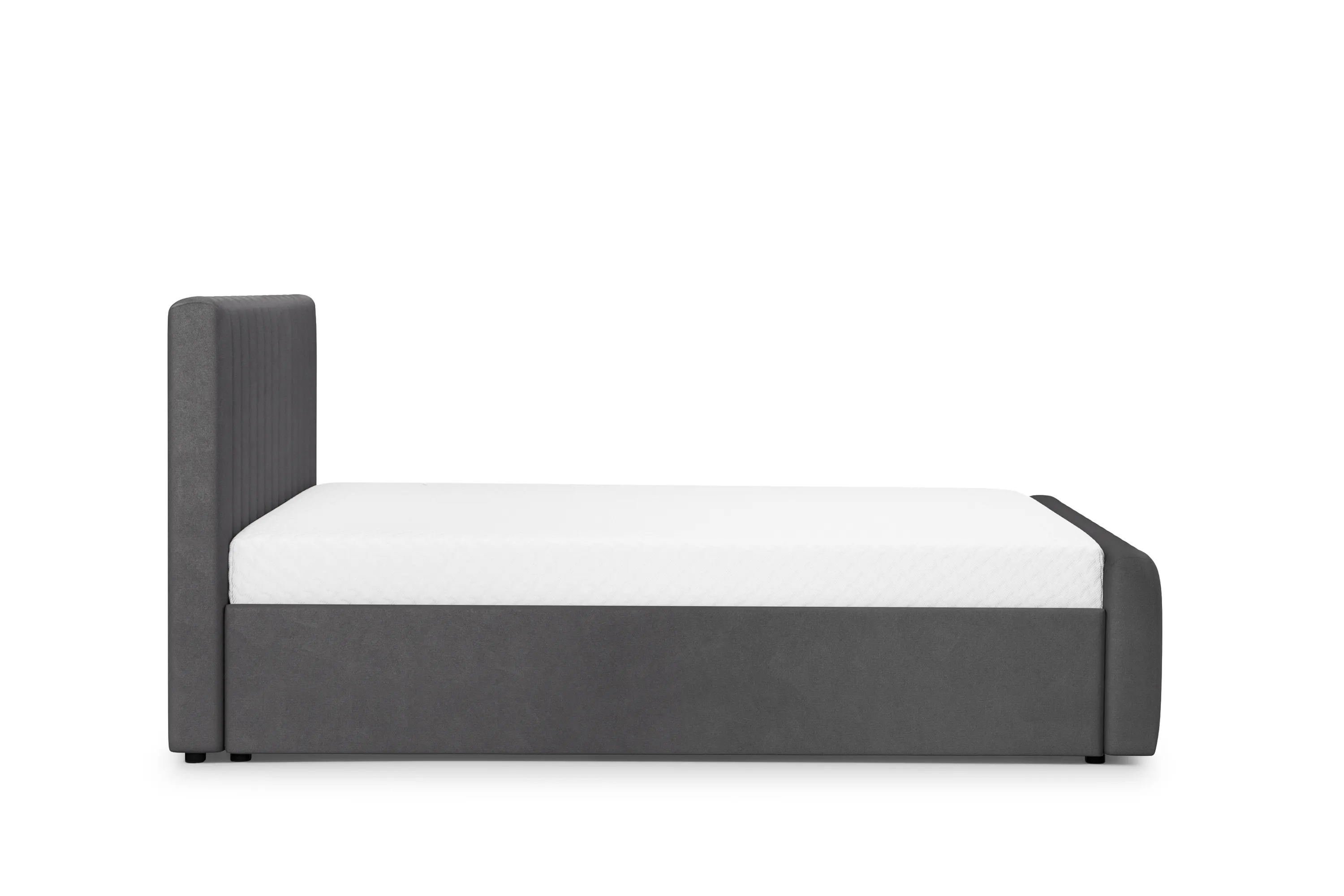 Łóżko Nicole z pojemnikiem / 160x200 / Salvador (SIC) 15 - ciemnoszary - B_158743