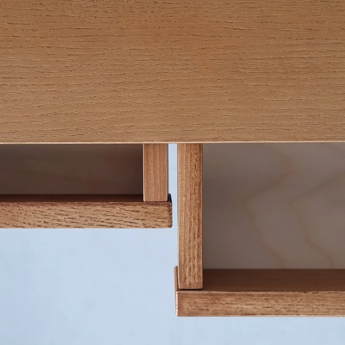 Biurko narożne z szufladami LUKA prawostronne 135x86 kolor dąb - NRGB_CDLUK2OAK_R