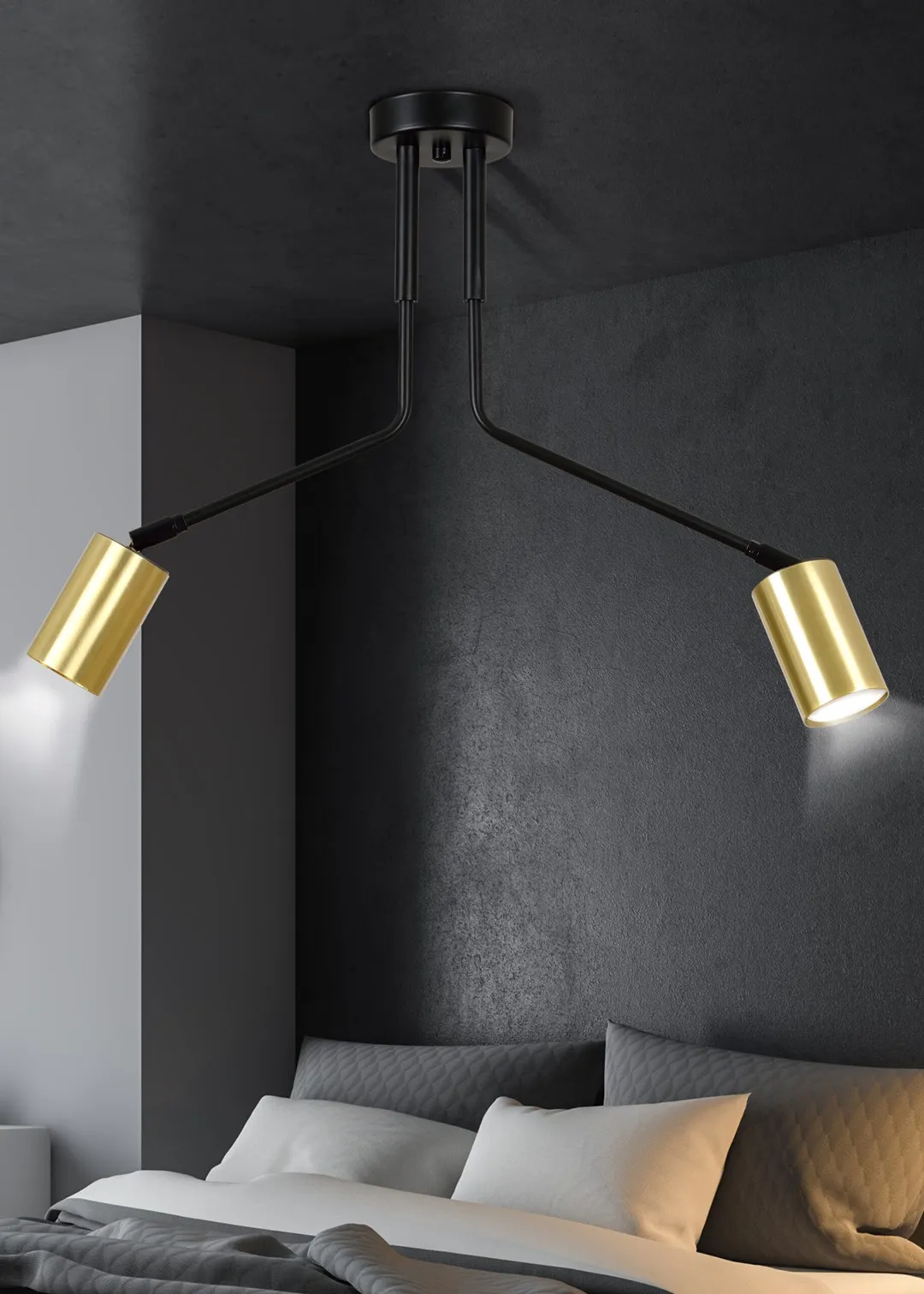 Lampa sufitowa VERNO Czarny 655/2 - 655/2