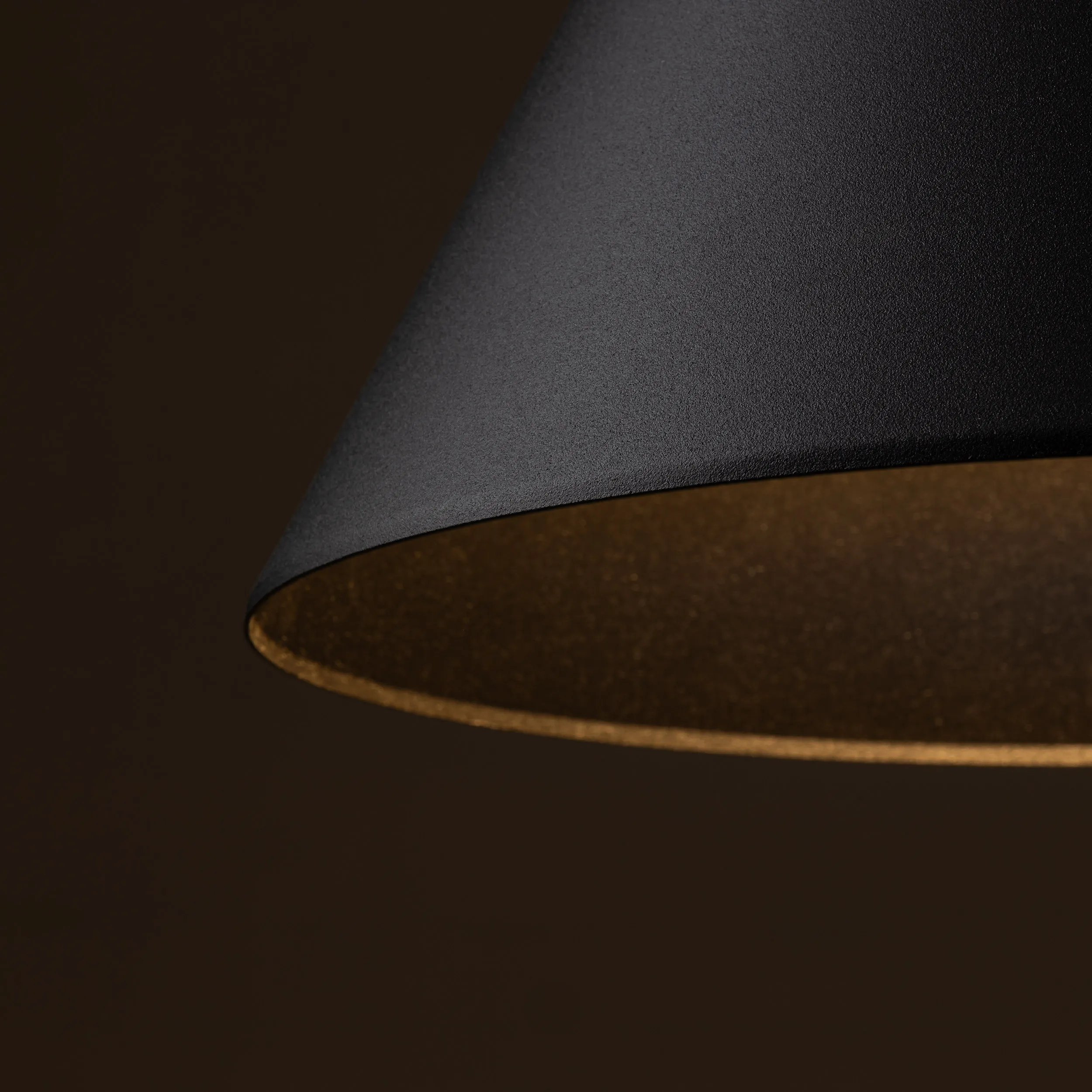 Lampa wisząca CONO czarna metalowa okrągła 170x32cm - TK_10057