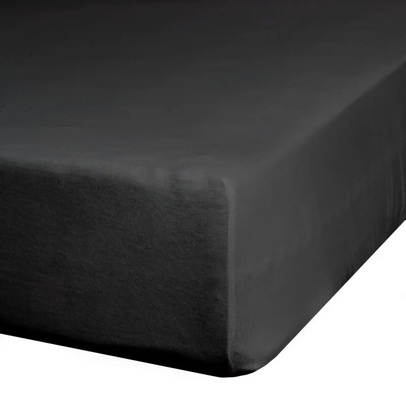 PRZEŚCIERADŁO Z GUMKĄ JERSEY D91 140X200 CM, WYS.30 CM CZARNY