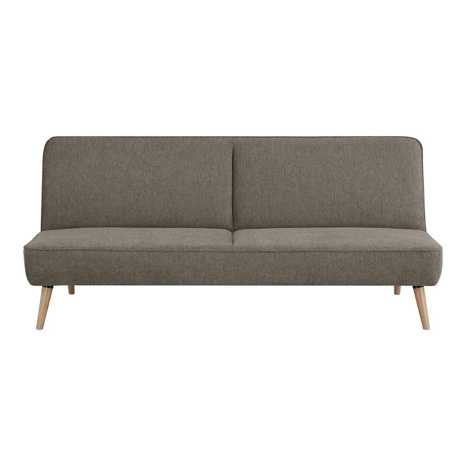 Sofa rozkładana SWAN 113x186cm brązowy drewniane nóżki
