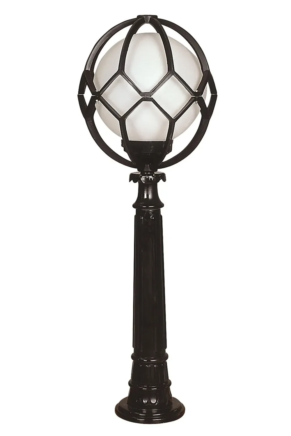 Lampa podłogowa zewnętrzna AVN1117 czarno-biała