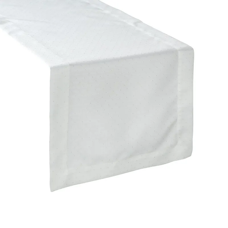 OBRUS ELLEN 40 X 140 CM BIAŁY - EU_391225