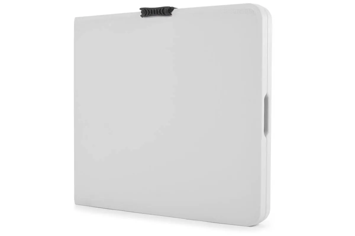 Zestaw mebli cateringowych, składany - stół 150 cm + 4 krzesła - biały, szary - FE5906480913036