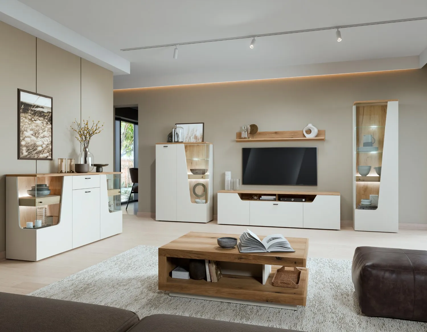 Półka ścienna CUT OUT 01 | CTUP01 | dąb coast evoke - 6000000019807