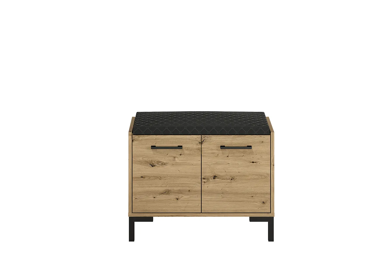 Szafka na buty z siedziskiem i schowkiem NEVIO 04 dąb artisan - 1NEVI04-001