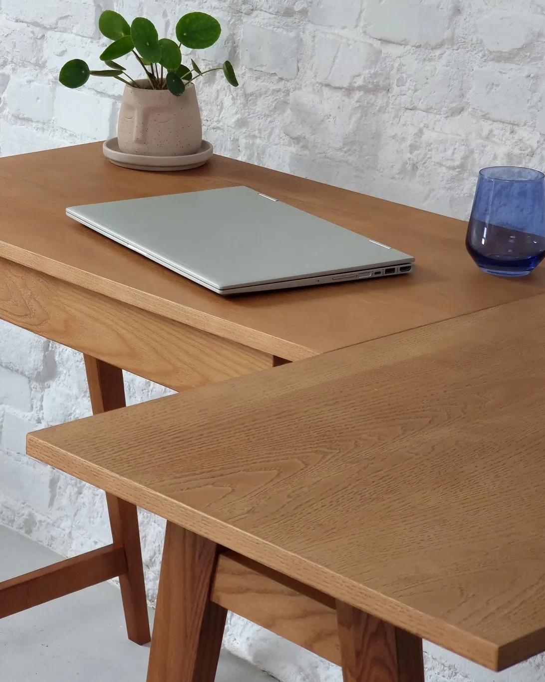 Biurko narożne z szufladą LUKA prawostronne 115x86 kolor dąb - NRGB_CDLUK1OAK_R