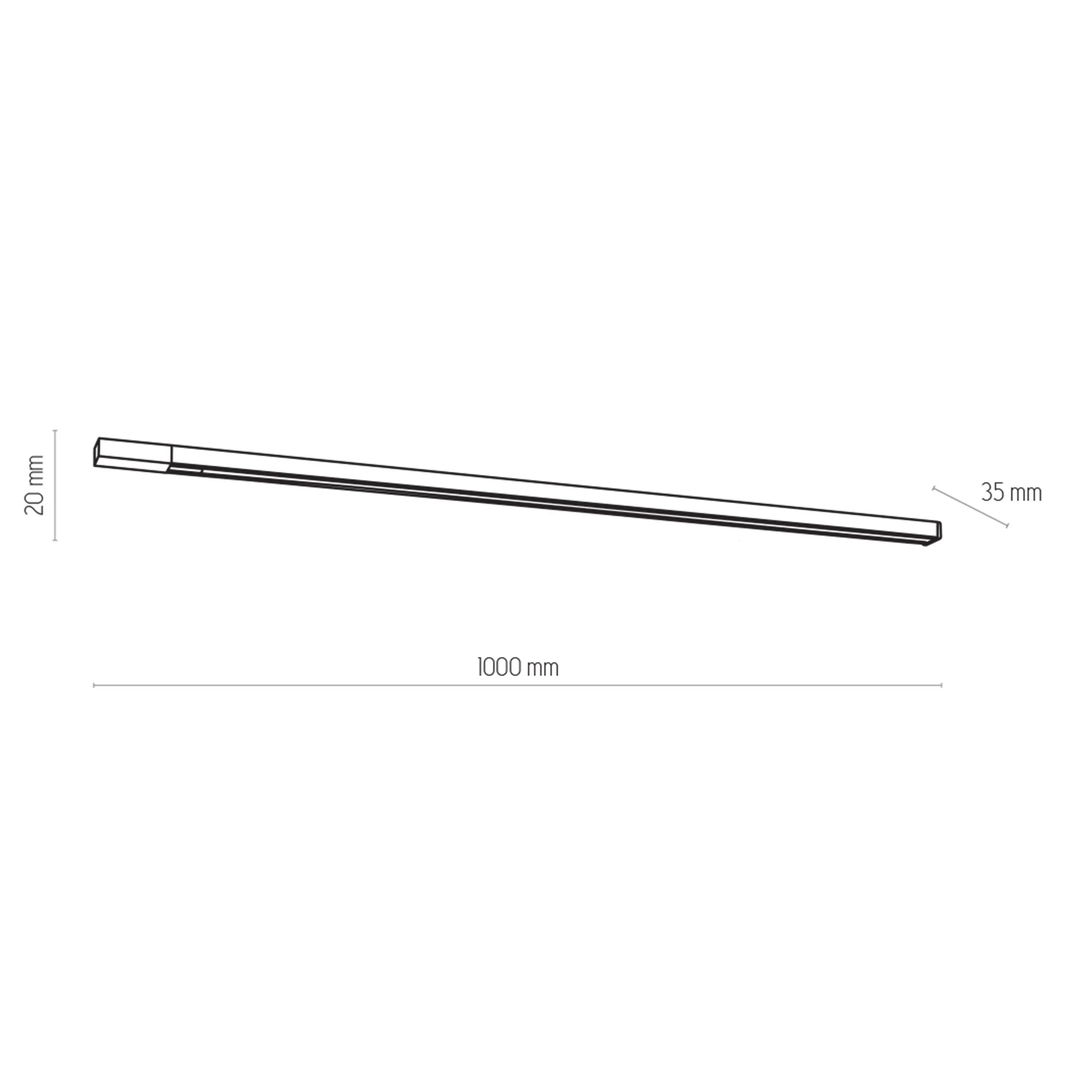 Tracer Listwa Prowadnica Biała 1000 Mm - TK_4044