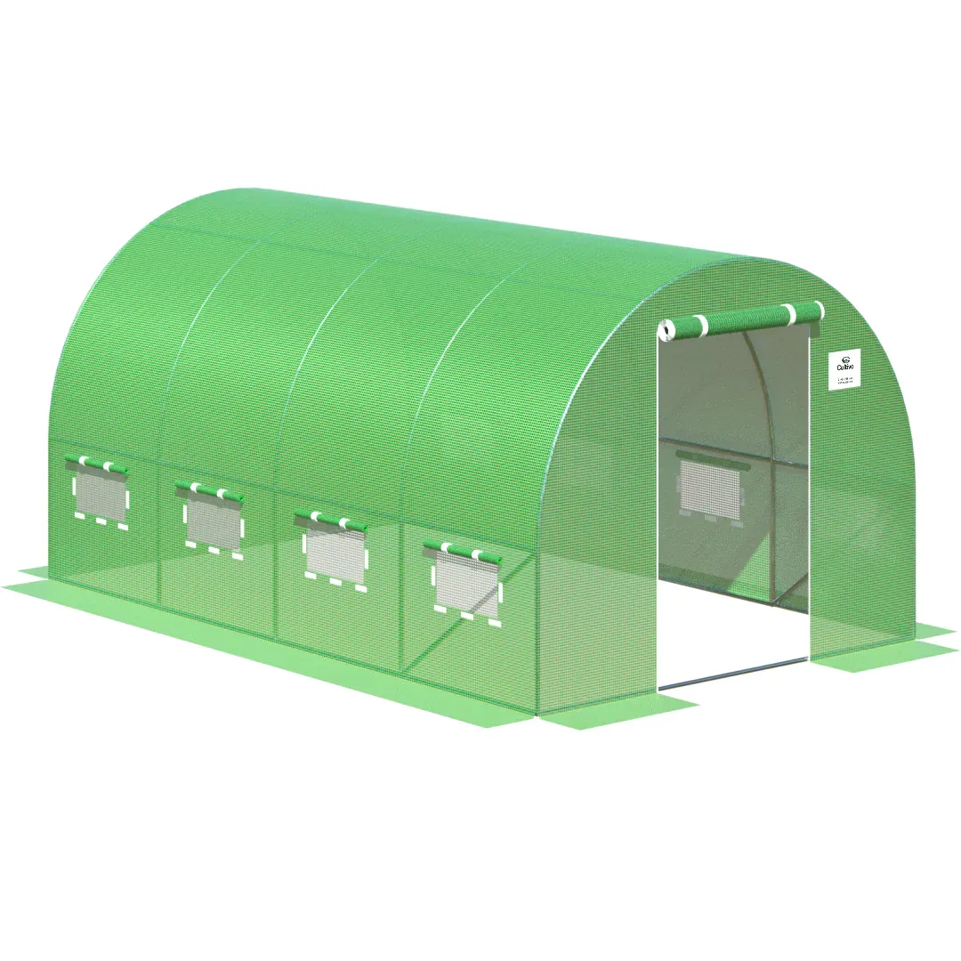 Tunel foliowy CULTIVO 2.5x4x2m (10m2) 4 sekcje zielony - FG003021