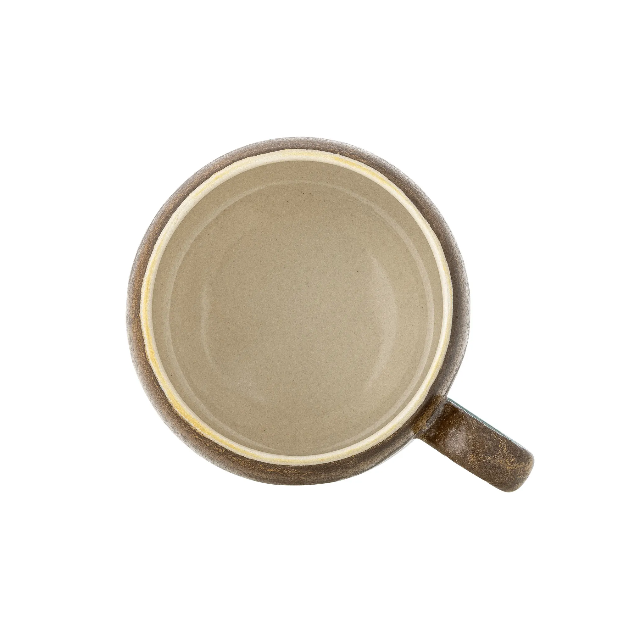 image mug, ceramiczny, brązowy, glazurowany, uchwyt