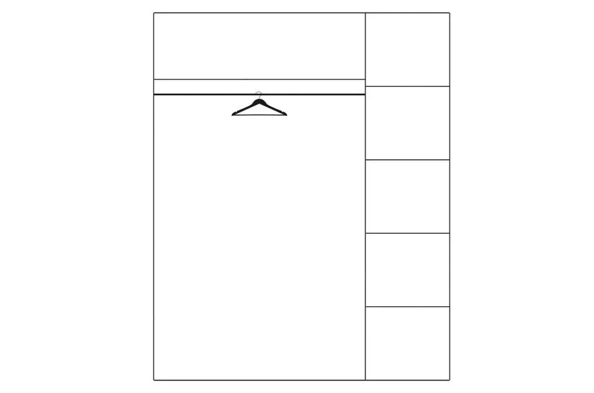 Szafa 3-drzwiowa VELVET 73 drewniana z lustrem dąb rustical 225x160x60cm - TH-100-0789