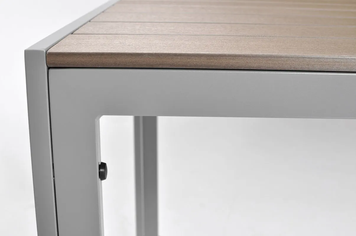 Stół ogrodowy aluminiowy MODENA 150x90 brązowy/srebrny - FE5906948102859