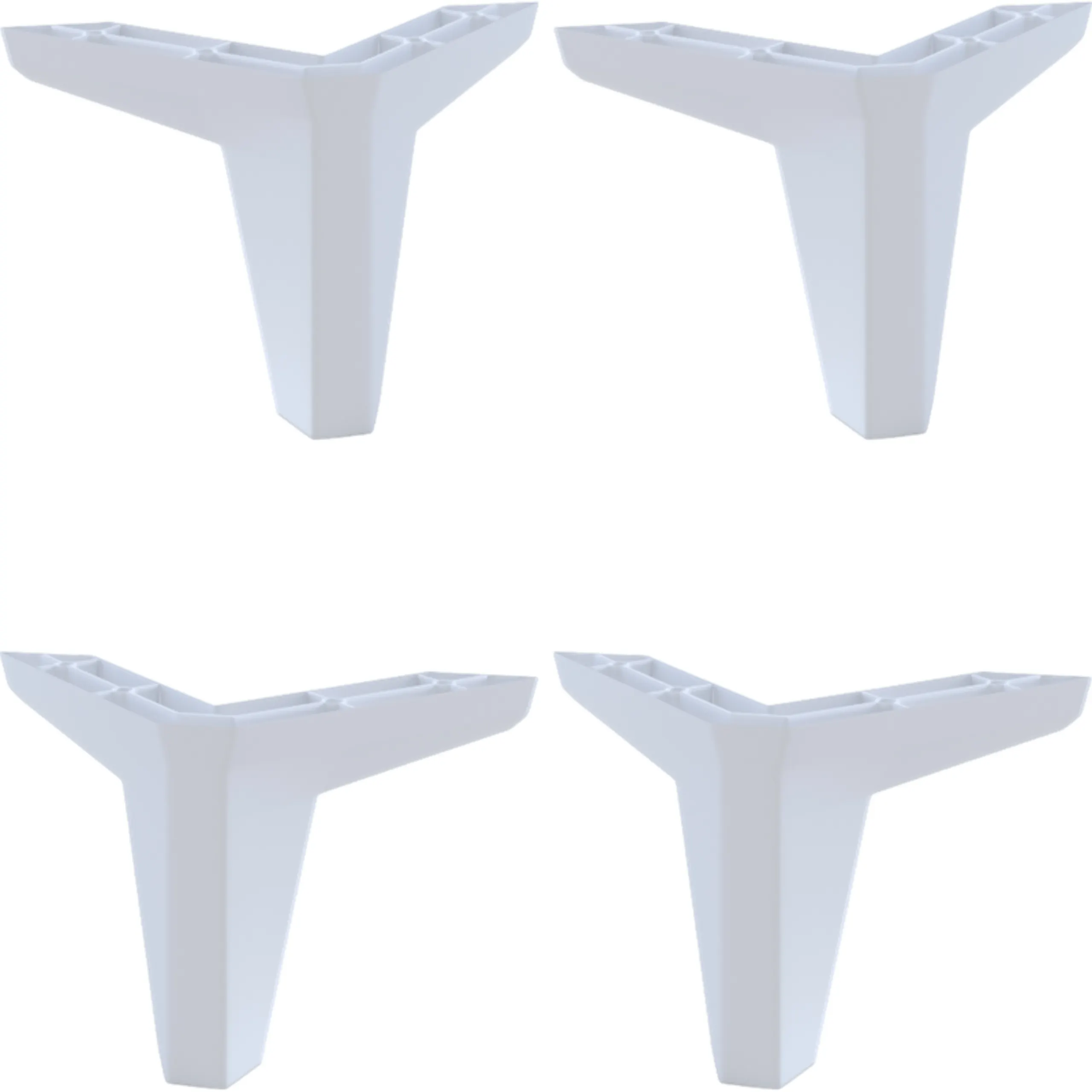 Nóżki do szafek LAURA (zestaw 4 sztuki) - białe Wspornik