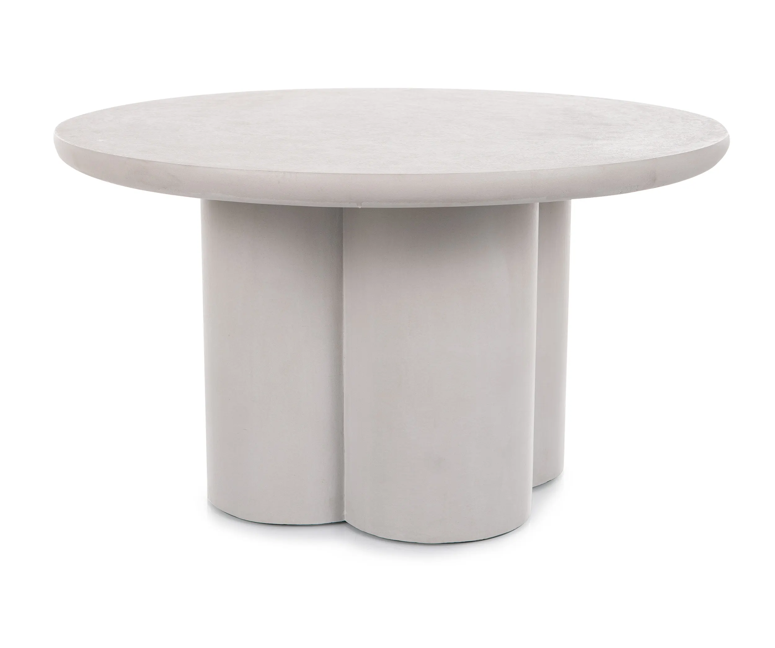 Stolik kawowy ROSALIA okrągły 80 cm jasnoszary