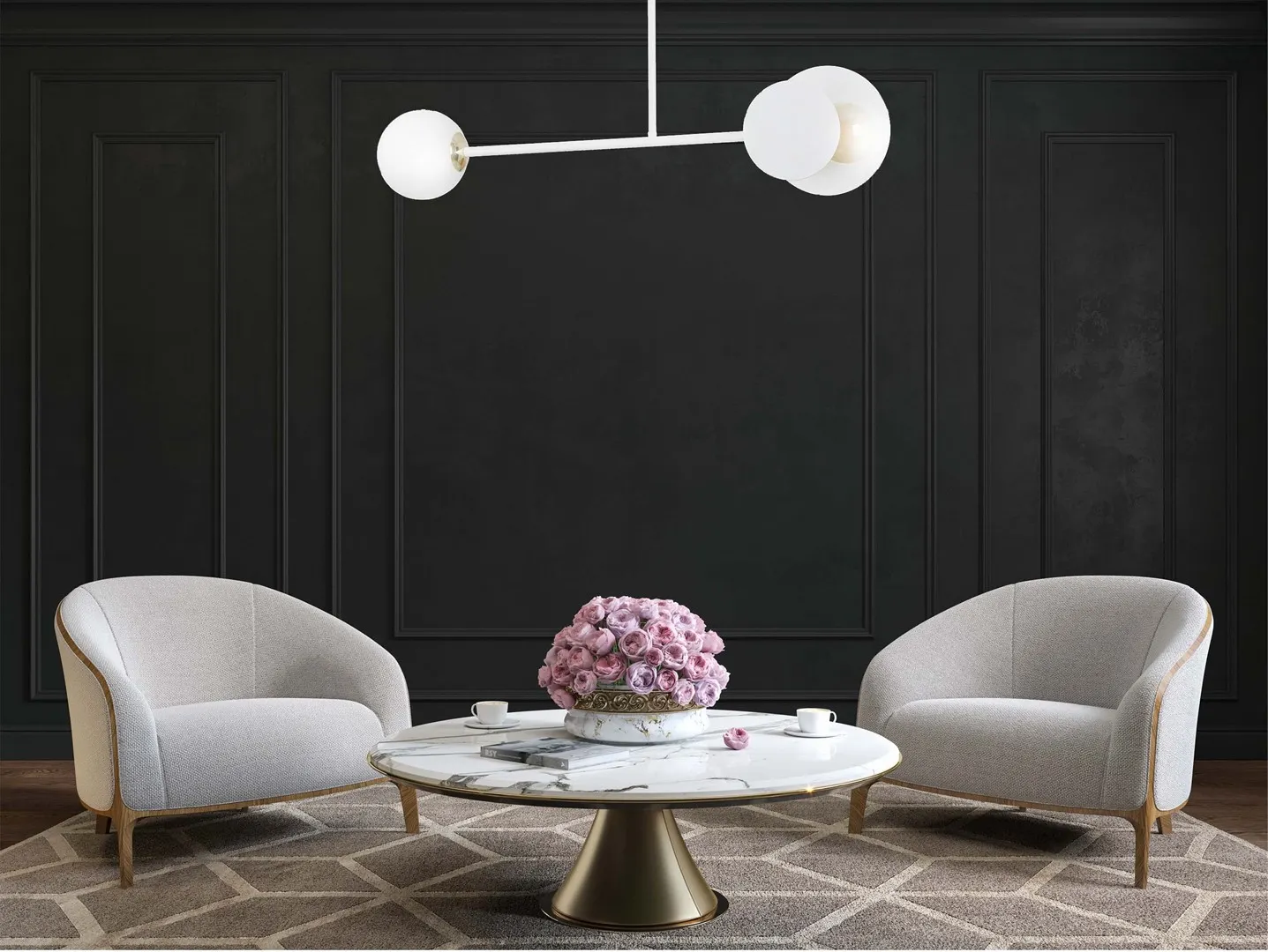 Lampa sufitowa MINERVA Biały 613/2 - 613/2