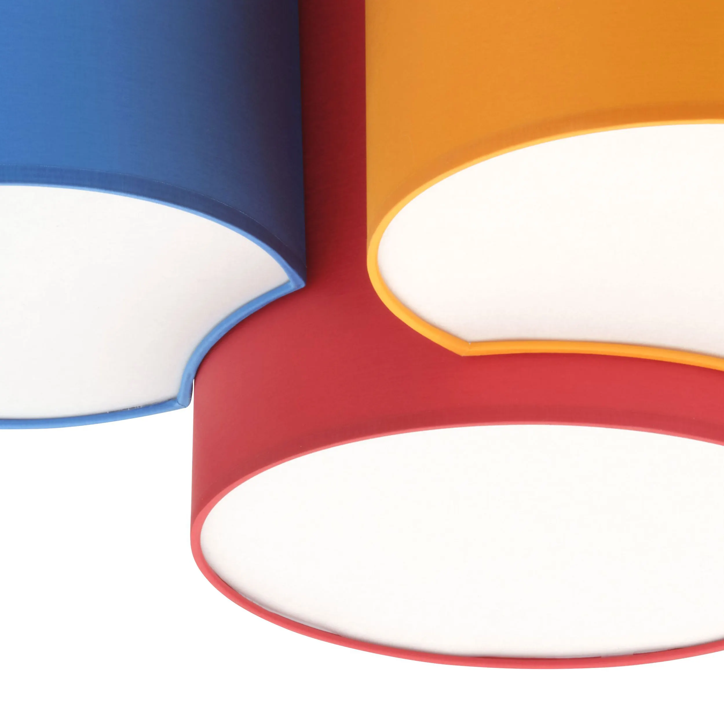 Lampa sufitowa MONA KIDS wielokolorowa czerwona niebieska pomarańczowa zielona 69x50x30cm - TK_3276